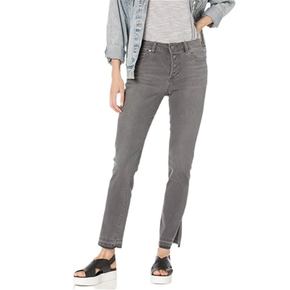 VINCECAMUTO Cobblestone High Rise Button Jean 26/2